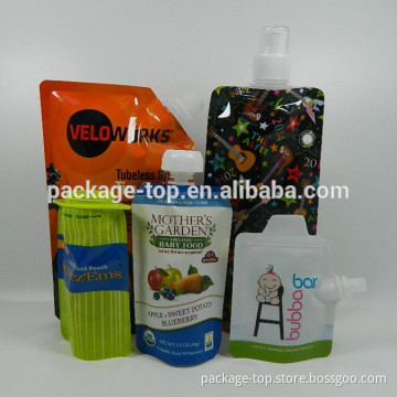 1 gallon plastic liquid bag with cap